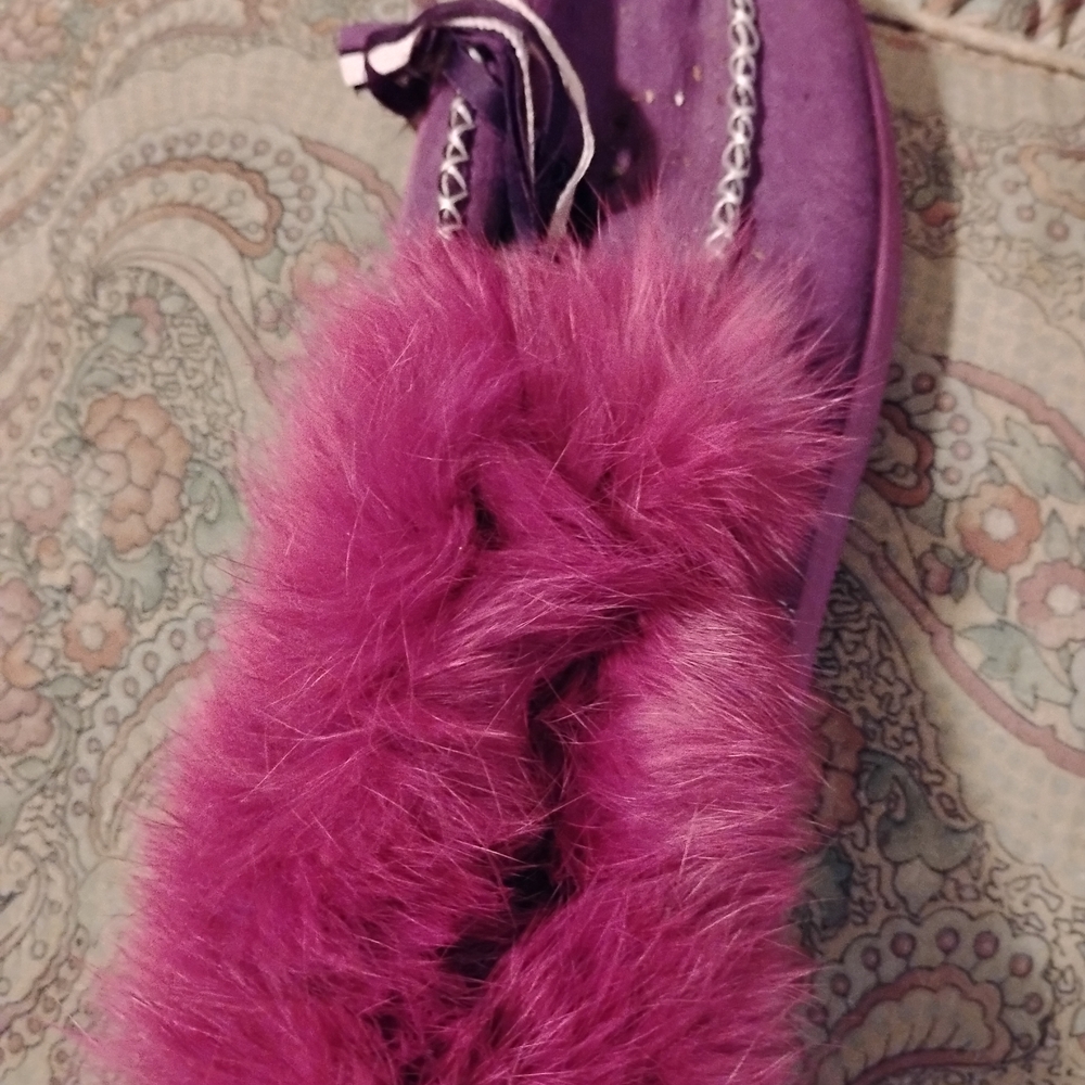 Purple Fur Women's Shoes